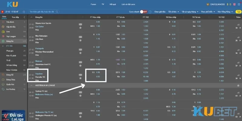 Kèo chấp 1.5 chịu ảnh hưởng của nhiều yếu tố 