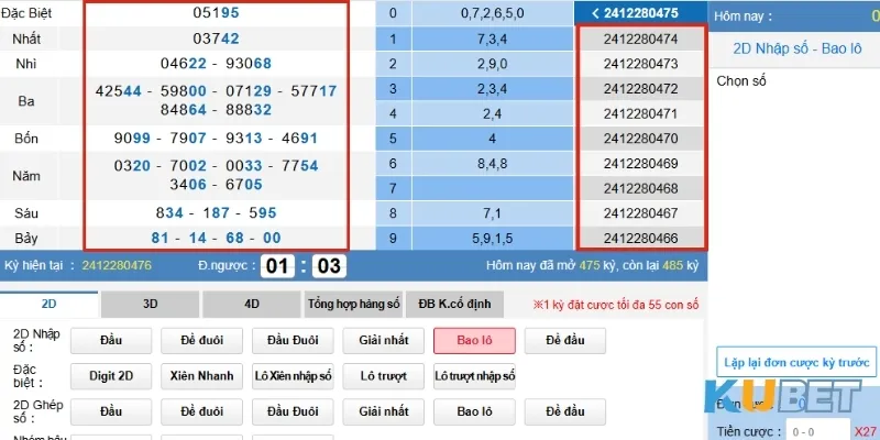 Bạn cần kiểm tra lại kết quả liên tục để đánh giá khả năng thắng cược